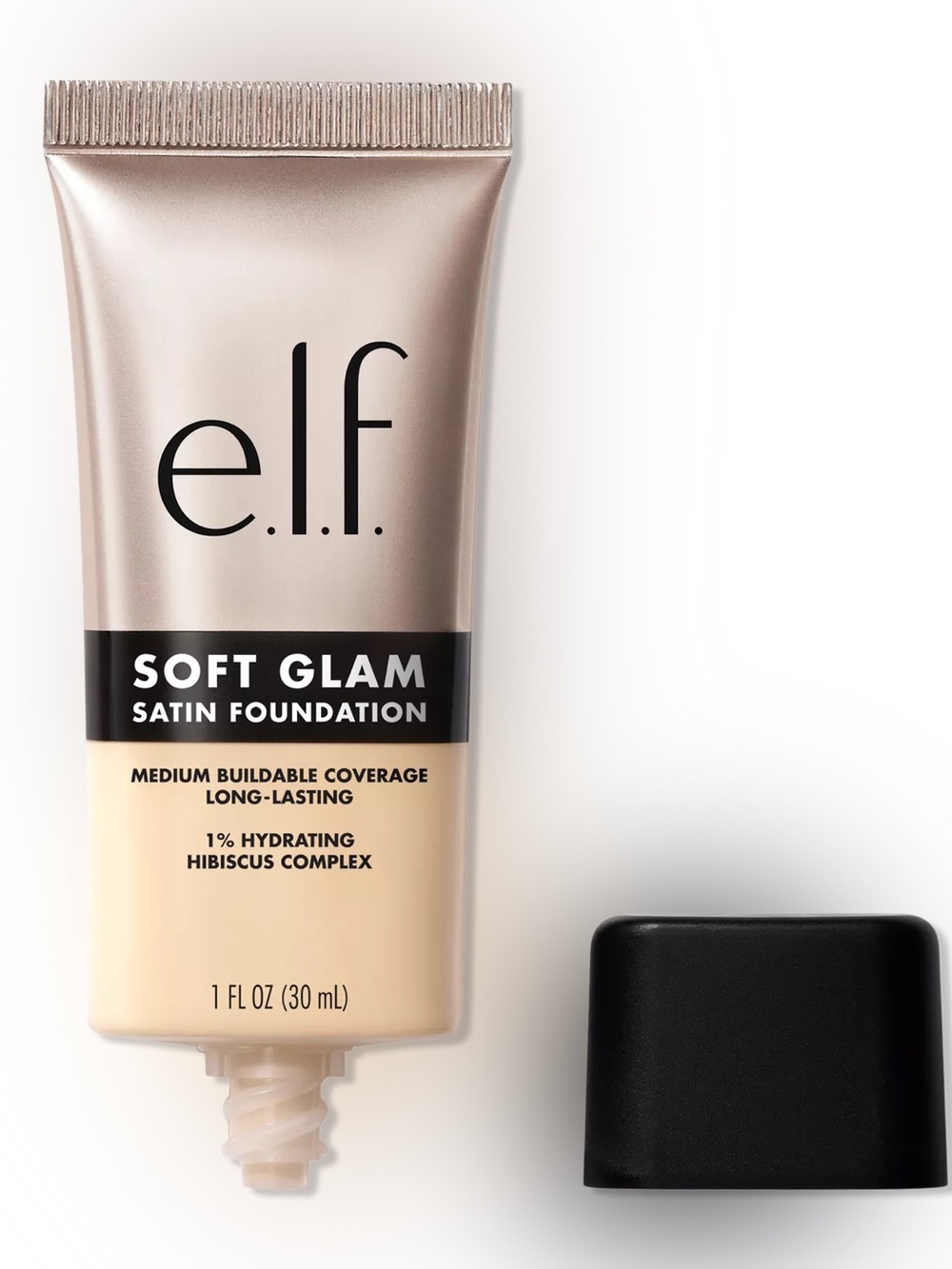 e.l.f. Soft Glam Satin Foundation -12 Fair Warm, NEW